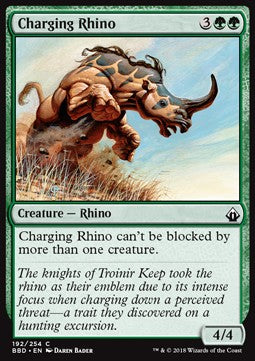 Battlebond 192/254 Charging Rhino