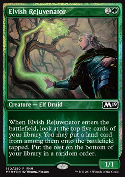 Core Set 2019 180/280 Elvish Rejuvenator (FNM Foil Promo)