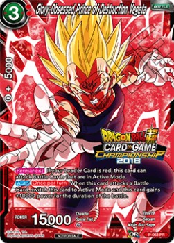 Glory-Obsessed Prince of Destruction Vegeta (Foil)(P-063PR) Dragon Ball Super