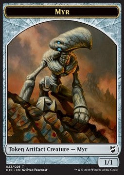 Survivor 012/026 Myr 023/026 Commander 2018 Token