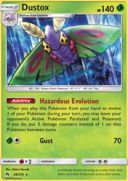 Lost Thunder 028/214 Dustox (reverse Holo)