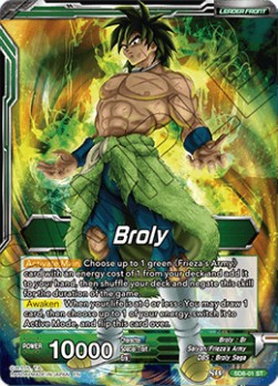 Broly/Broly, Evil Unleashed (Foil)(SD8-01ST) Dragon Ball Super