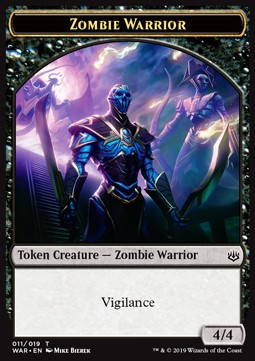 Zombie Warrior 011/019 War of the Spark Token