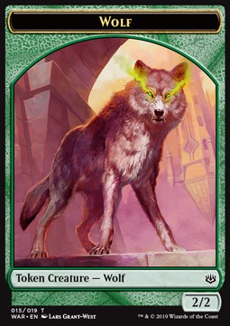 Wolf 015/019 War of the Spark Token