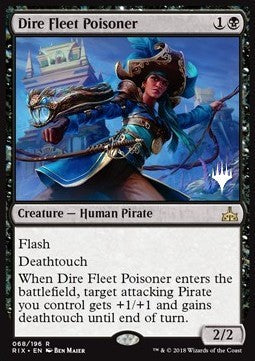 Rivals of Ixalan 068/196 Dire Fleet Poisoner (Silver Stamped)