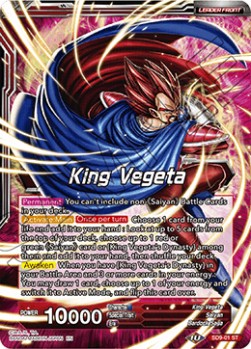 King Vegeta/King Vegeta, Leader of the Saiyans (Foil)(SD9-01ST) Dragon Ball Super