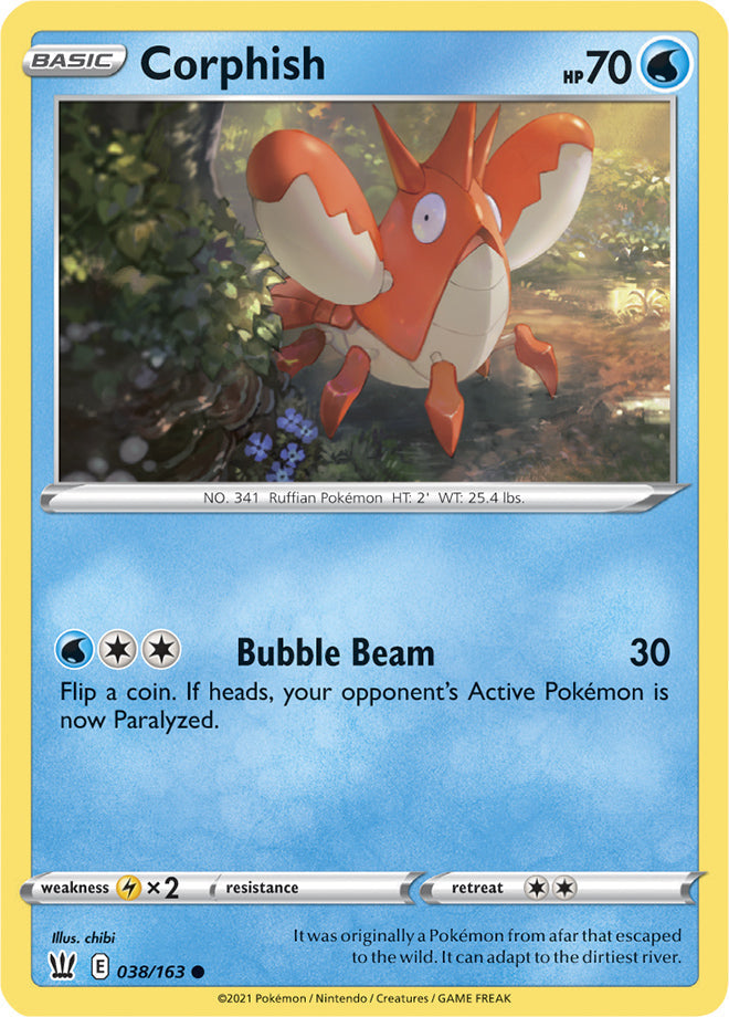 Battle Styles 038/163 Corphish (Reverse Holo)