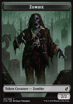 Zombie 010/029 Zombie 011/029 Commander 2019 Token