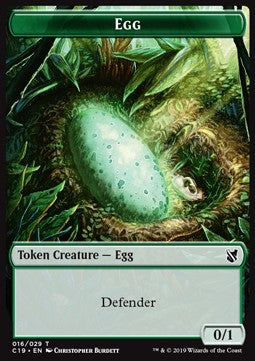 Centaur 015/029 Egg 016/029 Commander 2019 Token