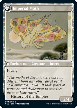 Kamigawa: Neon Dynasty 004/302 Befriending the Moths//Imperial Moth (Foil)