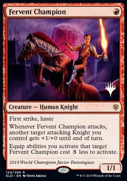 Throne of Eldraine 124/269 Fervent Champion (Silver Stamped)