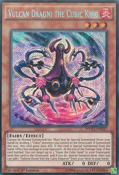 Vulcan Dragni the Cubic King (Prismatic Secret Rare)(MVPI-ENS37)