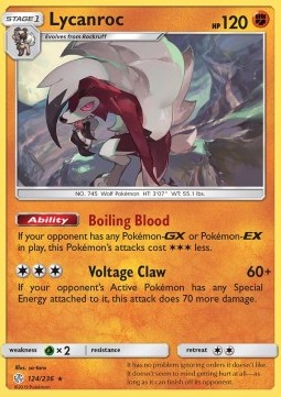 Cosmic Eclipse 124/236 Lycanroc (Holo)