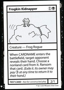 MTG Mystery Booster Playtest Card Frogkin Kidnapper