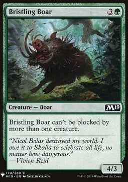 The List - Core Set 2019 170/280 Bristling Boar