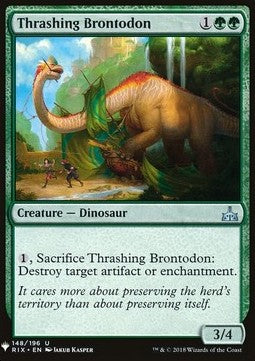 The List - Rivals of Ixalan 148/196 Thrashing Brontodon