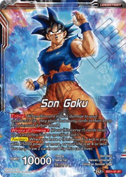 Son Goku/Ultra Instinct Son Goku, Hero of Universe 7 (Foil)(SD11-01ST) Dragon Ball Super