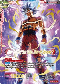 Son Goku/Ultra Instinct Son Goku, Hero of Universe 7 (Foil)(SD11-01ST) Dragon Ball Super