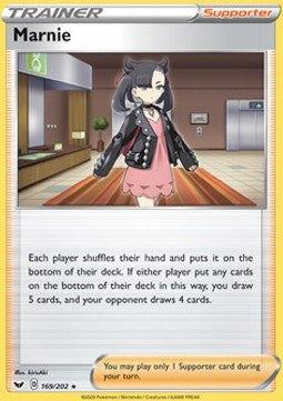 Sword & Shield 169/202 Marnie (Reverse Holo)