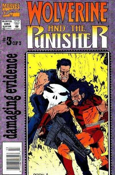 Wolverine Punisher Damaging Evidence #3 Marvel Comics (1993)