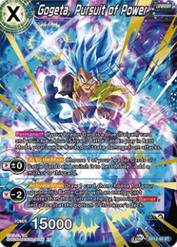 Gogeta, Pursuit of Power (Foil)(SD12-02ST) Dragon Ball Super