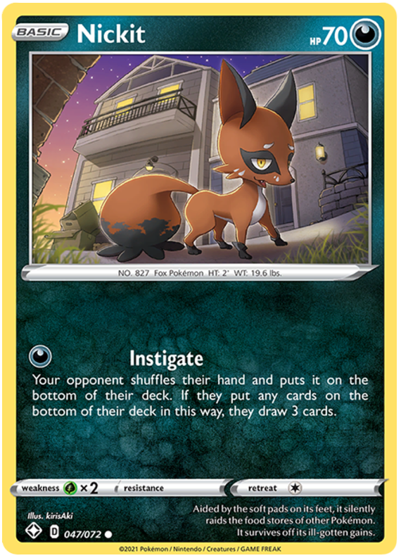 Shining Fates 047/072 Nickit (Reverse Holo)