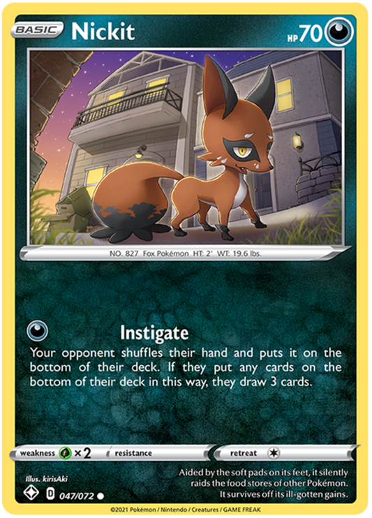 Shining Fates 047/072 Nickit (Reverse Holo)