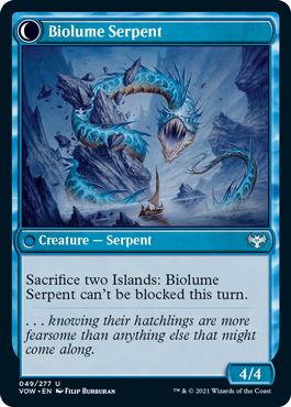 Innistrad: Crimson Vow 049/277 Biolume Egg//Biolume Serpent (Foil)