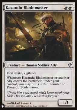 The List - Zendikar 016/249 Kazandu Blademaster