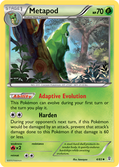 Generations 04/83 Metapod (Reverse Holo)