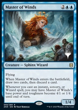 Zendikar Rising 068/280 Master of Winds (Silver Stamped)