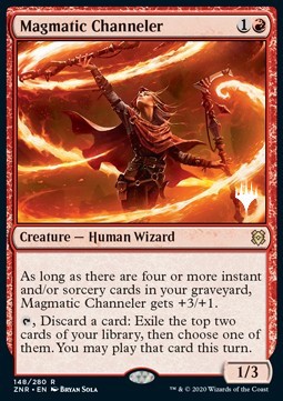 Zendikar Rising 148/280 Magmatic Channeler (Silver Stamped)