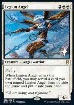 Zendikar Rising 023/280 Legion Angel (Silver Stamped)