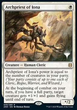 Zendikar Rising 005/280 Archpriest of Iona (Silver Stamped)