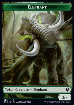 Beast 019 Elephant 020 Commander Legends Token