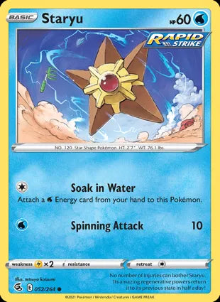 Fusion Strike 052/264 Staryu (Reverse Holo)