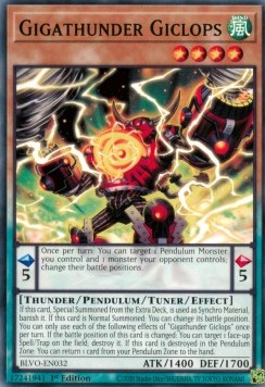 Gigathunder Giclops Yu-Gi-Oh!(BLVO-EN032)