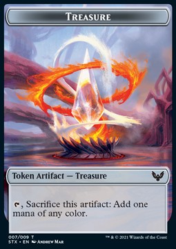 Construct 022/030 Treasure 007/009 Strixhaven Commander Token