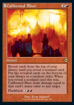 Modern Horizons 2 405 Calibrated Blast (Showcase Retro Frame)