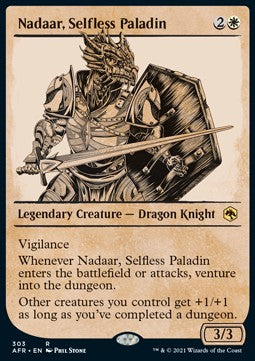 Adventures in the Forgotten Realms 303 Nadaar, Selfless Paladin (Rulebook Art)