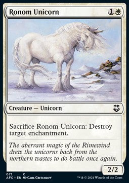 Adventures in the Forgotten Realms Commander 071 Ronom Unicorn