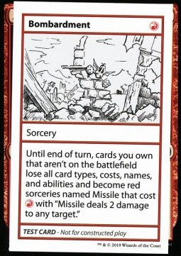 MTG Mystery Booster Playtest Card Bombardment