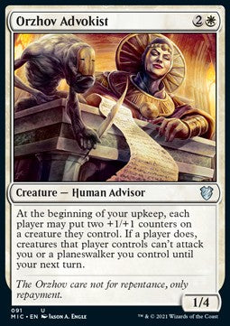 Innistrad Midnight Hunt Commander 091 Orzhov Advokist