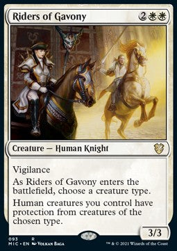 Innistrad Midnight Hunt Commander 093 Riders of Gavony