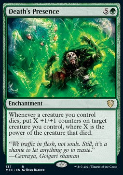 Innistrad Midnight Hunt Commander 137 Death's Presence