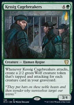 Innistrad Midnight Hunt Commander 142 Kessig Cagebreakers