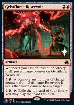 Innistrad: Midnight Hunt 142/277 Geistflame Reservoir (Silver Stamped Foil)