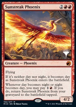 Innistrad: Midnight Hunt 162/277 Sunstreak Phoenix (Silver Stamped)