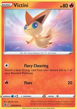 Fusion Strike 036/264 Victini (Reverse Holo)