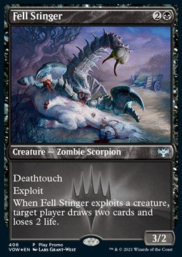 Innistrad: Crimson Vow 406 Fell Stinger (Promo Foil)